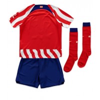 Atletico Madrid Fußballbekleidung Heimtrikot Kinder 2022-23 Kurzarm (+ kurze hosen)